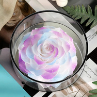 Cadeau créatif pour mariage et Saint-Valentin, têtes de roses réelles conservées, fleurs éternelles, décoration d'intérieur, rose éternelle longue durée, boîte cadeau