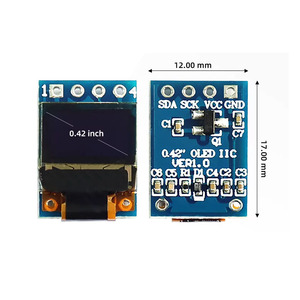 Modulo Display OLED bianco 0.42 pollici SSD1306, risoluzione 72x40, I2C 4 Pin, schermo monocromatico COG per <span class=keywords><strong>Arduino</strong></span> - Product Image 5