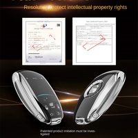 Clé intelligente LCD B-ONE avec télécommande 4 boutons argentée pour voitures de luxe modifiées, y compris pour BMW Mercedes-Benz Rolls-Royce