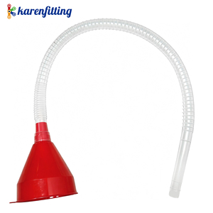 Entonnoir de remplissage de carburant en PE de couleur rouge avec tuyau et entonnoir de séparation (Outils de réparation) - Product Image 6