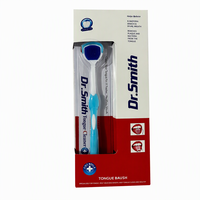 Nettoyeur de langue en silicone souple, grattoir de haute qualité avec revêtement plastique coloré, brosse de nettoyage