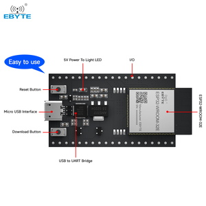 Placa de Prueba EBYTE ODM ESP32-WROOM-32E-TB, Placa de Desarrollo ESP32-D0WD-V3 con Wifi y Bluetooth, Placa de Desarrollo Wifi ESP32 - Product Image 4