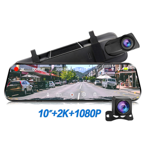 Cámara de salpicadero de doble lente para coche, grabadora de 10 pulgadas, Wifi, visión nocturna, espejo retrovisor, DVR, 2K, Sony, venta al por mayor - Product Image 2