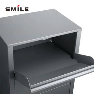 CHNSMILE Boîte <span class=keywords><strong>aux</strong></span> <span class=keywords><strong>lettres</strong></span> extérieure sur pied Boîte <span class=keywords><strong>aux</strong></span> <span class=keywords><strong>lettres</strong></span> en métal antirouille étanche avec serrure à clé pour application de <span class=keywords><strong>poste</strong></span> à <span class=keywords><strong>la</strong></span> maison ou à l'appartement - Product Image 5