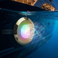 Éclairage LED marin HUAXIA 300W RGBW, étanche à l'eau salée IP68, 12V, lumière LED sous-marine pour bateau, yacht