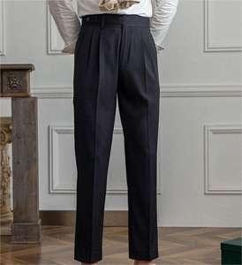 Vente chaude printemps et automne robe pantalon jambe droite anti-rides pantalons décontractés hommes - Product Image 2