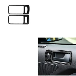 car interior accessories door handle carbon fiber cover sticker for 09-13 ford mustang