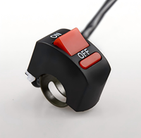 Saklar lampu LED motor Rocker Switch untuk skuter & Tuning sepeda bagian tombol tekan Switch untuk motor sepeda Electrombile