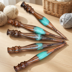 Crochets en bois Falak World Export FWE-0035 2mm, forme ronde, lisses, pour le tricot manuel DIY - Product Image 1
