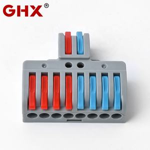 موصلات أسلاك عامة الاستخدام GHX LT2-8، 2 مدخل و8 مخارج، موصلات أسلاك سلكية سريعة التوصيل - Product Image 2