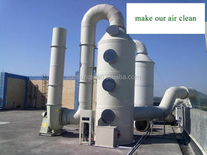 Innovador nuevo diseño de depurador húmedo de humos de plástico maquinaria de eliminación de gas de tratamiento de niebla ácida - Product Image 4