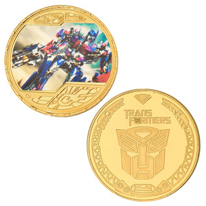 Pièces de monnaie commémoratives en fer <span class=keywords><strong>Optimus</strong></span> Prime, souvenirs à thème anime, objets artisanaux moulés sous pression avec étui de protection transparent - Product Image 5