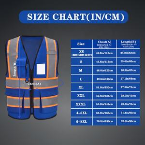 Gilet de sécurité réfléchissant haute visibilité pour femmes et hommes, fermeture éclair sur le devant, conforme aux normes ANSI/<span class=keywords><strong>ISEA</strong></span> - Product Image 5