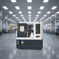 Tour CNC pour métaux, horizontal, à banc incliné, mono-broche, 3 axes, haute précision, Nouveaux tours