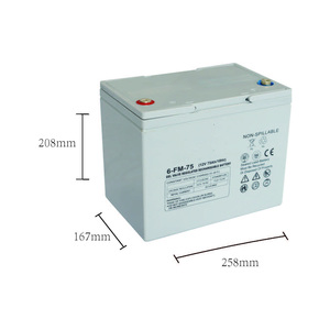 Batería recargable de gel regulada por válvula de 12V 55AH utilizada para energía solar - Product Image 2