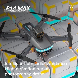 New Arrival P14 Wifi <strong>Fpv</strong> Drone Dual Lens <strong>Servo</strong> Avec <strong>Camera</strong> with Four Sided Infrared Obstacle Avoidance and LED Lights - Product Image 3