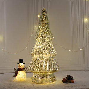 Merry Christmas Blown Led Glass <strong>Tree</strong> on Sale Glass Christmas <strong>Tree</strong> with Led Light - Product Image 3
