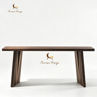 Table console de style chinois moderne et luxueuse, en bois massif fait main, nouvelle table d'entrée au design discret pour salon