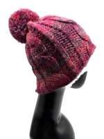 LANDBAS LUH-14857 Mükemmel Tasarım 56-58CM Büyük Kablolu Günlük Örgü Bere Dokuma Etiket Baskı Yöntemi Unisex Yetişkin Kışlık Akrilik