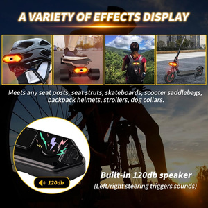 Electric Bike Tail Light with Signals USB Rechargeable Waterproof LED Bicycle Tail Light Rechargeable Bike Tail Light Wireless - Product Image 5