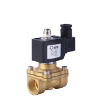 2W200-20 Válvula solenoide normalmente cerrada 12V 24V Válvula solenoide de latón Arranque de presión cero