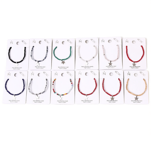 Braccialetto Elastico Angelina con Cristalli, Set di Gioielli Unisex in Acciaio Inox con Perline a Stella, 12 Pezzi per Uso Quotidiano - Product Image 1