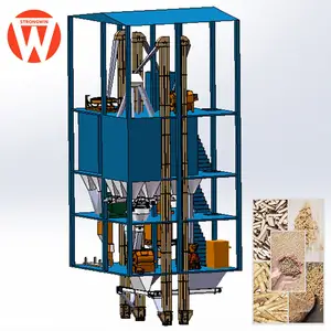 China Strongwin poultry feed mill plant capacity 3 tones sale