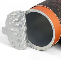 Emballage personnalisé en carton rigide rond pour crèmes, lotions, sérums, bouteilles, thé, grains de café et noix avec insert