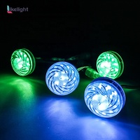 LIKELIGHT 60mm Cabochon USC2904/DMX512 RGBW 18 Pixels Led Pixel Light pour la décoration de parc d'attractions Ip65 DC24V