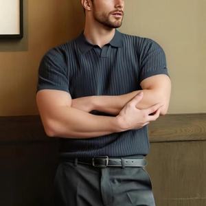 Camiseta Polo Básica de Verano para Hombre, de Punto de Algodón, Color Sólido, para Hombre, Ligera, Elegante, para Golf, Negocios - Product Image 3