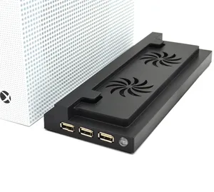 מוצר חדש Abs קירור מאוורר עבור Xbox אחת S עם 3 USB רציפים קונסולת מעמד של Xbox אחת slim