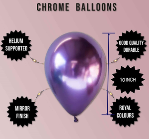 Chrome Balloon 1000 Pcs <b>Inflatable</b> Wholesale 12 Inch Metal Decoration Helium Birthday Party Chrome Metallic Latex Balloon - Product Image 2
