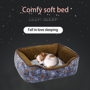 Orthopädisches Hundebett Rechteckig mit Polster Weiches Welpenbett Wasserdicht Umweltfreundlich Heizbar Atmungsaktiv Abnehmbarer Bezug Karton - Product Image 4