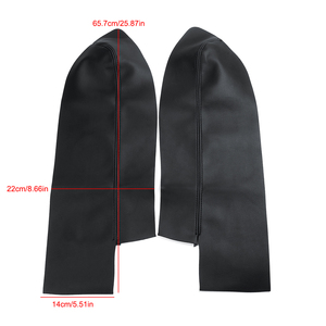 Coppia Auto Pannelli Porta Anteriore In Pelle Bracciolo Copertura Per <span class=keywords><strong>Honda</strong></span> <span class=keywords><strong>CRV</strong></span> 2007 2008 2009 2010 2011 2012 Nero/Beige/Grigio - Product Image 4