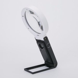 Lupa LED Plegable 2 en 1 de Escritorio y Portátil con Aumento de 6X/25X, Luz Fría y Cálida, Lente Acrílica - Product Image 4