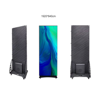 Afficheur LED d'intérieur sur pied, petit format, 640 mm de largeur et 1920 mm de hauteur, pour centre commercial