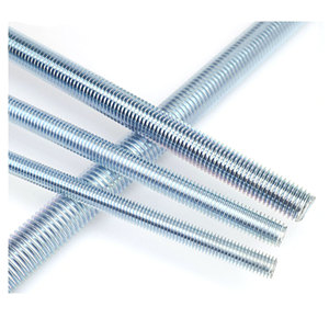 Barres filetées DIN975 Grade 4.8/8.8 <span class=keywords><strong>M6</strong></span>-M48 galvanisées <span class=keywords><strong>1m</strong></span> 2m 3m Barres filetées de fixation Fabrication sur mesure de barres filetées - Product Image 2