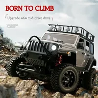 MN128 1/12 4WD 4 Canales, Coche RC Eléctrico de Metal Todoterreno para Escalar Rocas, Juguete para Adultos