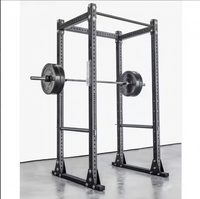 Rack de Sentadillas Comercial de Metal con Marco Completo para Gimnasio en Casa, Soporte Múltiple para Poleas, Barra de Dominadas, Barra de Levantamiento de Pesas, Carga Máxima de 350 KG, para Ejercicios con Peso Corporal