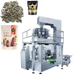 Máquina automática de embalagem e preenchimento de sacos pré-fabricados para sementes de girassol