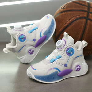 Chaussures de basket-ball pour garçons, empeigne en mesh, semelle extérieure en caoutchouc, semelle intermédiaire en EVA, doublure en mesh, été 2024 - Product Image 1