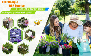 Juego de Herramientas de Jardinería Resistentes GT03A con Bolsa, Juego de 10 Herramientas para Jardín - Product Image 6