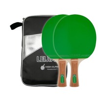 Juego de Raquetas de Tenis de Mesa Portátiles Personalizadas, 7 Palas de Madera, 2 Raquetas, 3 Pelotas con Bolsa de Transporte para Principiantes, Machalon TTB-2006