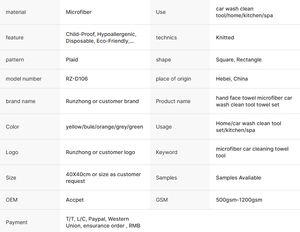 Toalla de Secado de Autos de Microfibra de Alta Calidad, 1200gsm, Tejido de Bucle Trenzado, Secado Rápido, OEM/ODM para Cuidado Automotriz - Product Image 2