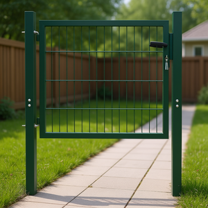 Puerta de Cerca Verde de 41.7x51.2 Pulgadas, Control Manual, Exterior, Recubrimiento en Polvo Duradero, Diseño Minimalista - Product Image 3