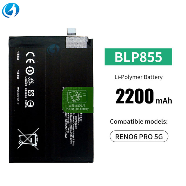 BLP855 High Quality Rechargeable Replacement Mobile Phone Battery for OPPO RENO6 PRO 5G