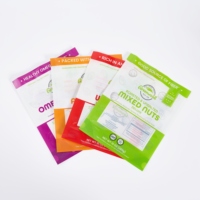 Sachet refermable en PE de qualité alimentaire, étanche, avec fenêtre transparente, 100g 250g, en forme de pochette, avec fermeture éclair, en Mylar