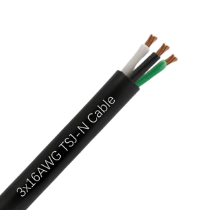 Câble TSJ 3X14 3X12 3x10 3x6 <span class=keywords><strong>4x16</strong></span> AWG PVC/Nylon Isolé 12 pieds Câble TSJ-N Fil électrique - Product Image 6