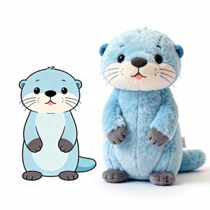 Mini Peluche de Nutria Azul Durmiendo y Roncando, Juguete de Peluche de Koala Relajante para Niños, Ursinho Que <span class=keywords><strong>Respira</strong></span>, Peluche de Nutria que <span class=keywords><strong>Respira</strong></span> para Adultos - Product Image 3