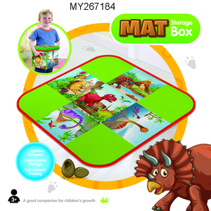 Nouveau <span class=keywords><strong>tapis</strong></span> de <span class=keywords><strong>jeu</strong></span> 2 en 1 pour enfants, boîte de rangement pliable, <span class=keywords><strong>tapis</strong></span> de <span class=keywords><strong>jeu</strong></span> <span class=keywords><strong>dinosaure</strong></span> - Product Image 2